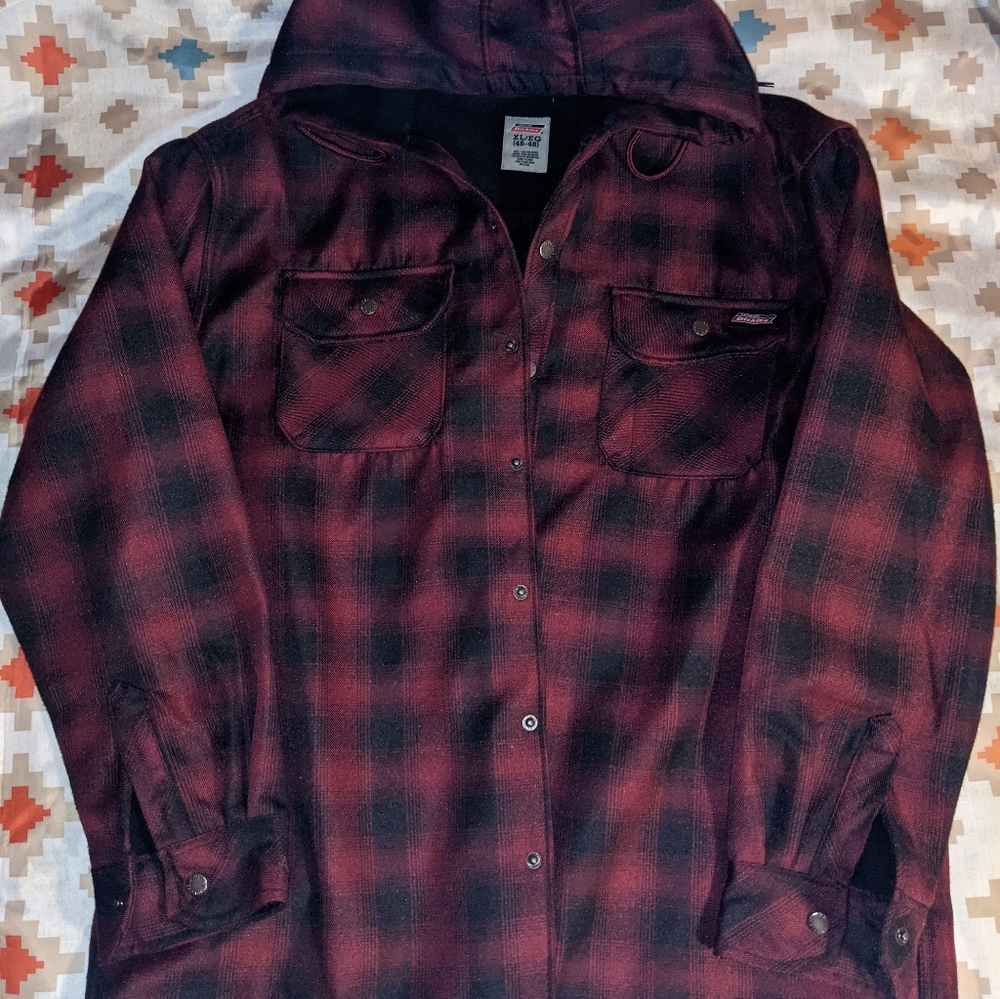 Dickies fleece lined polar jacket with hood